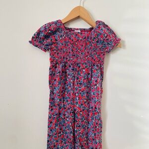Crewcuts Red and Blue Smocked Dress